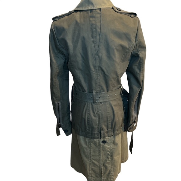 BCBGMaxAzria NWT Olive Willow Trench Coat - Picture 6 of 10